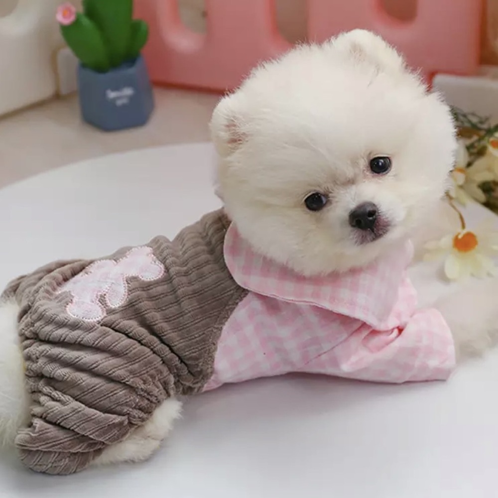 Pink jumpsuit for dogs